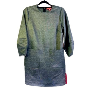 LDT Dark Grey Mini Sheath Dress - NWT‎